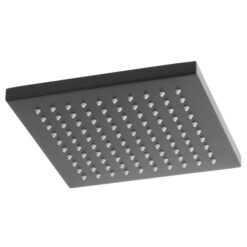 Square Rain Shower Head - 200mm - Matte Black
