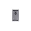 Stainless Steel Kitchen and Laundry Sink - 250mm Half Bowl - Gunmetal Grey - Top/Under Mount