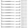 Stainless Steel Wire Rope DIY Balustrade Kit Jaw/Swage Fork Turnbuckle - 10 pack