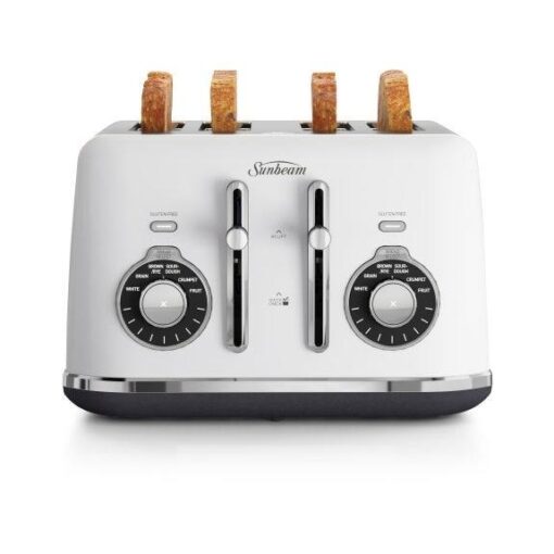 Sunbeam Alinea Select 4 Slice Bread Select Toaster - White Sky