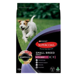 Supercoat Smartblend With Beef Adult Small Breed Dry Dog Food 2.8 Kg