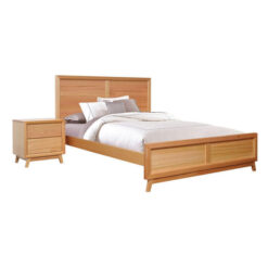 Swindon Tasmanian Oak Timber Bed, King