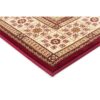 Sydney Traditional Tile Turkish Made Oriental Rug, 330x240cm, Red / Ivory