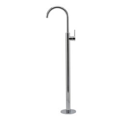 Symphony Floor Standing Bath Spout and Mixer - Luxury Chrome