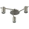 Tache Aluminium Batten Fix Ceiling Light, 3 Light, Chrome