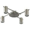 Tache Aluminium Batten Fix Ceiling Light, 4 Light, Chrome