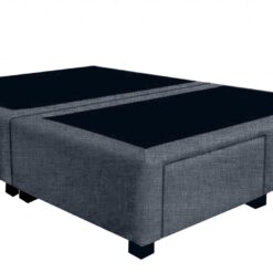 Taylor custom upholstery ensemble bed base with drawers