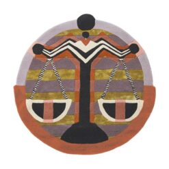 Ted Baker Zodiac Libra Hand Tufted Designer Round Wool Rug, 200cm