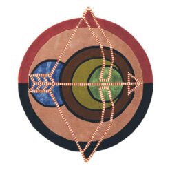 Ted Baker Zodiac Sagittarius Hand Tufted Designer Round Wool Rug, 200cm