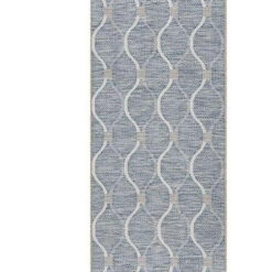 Terrace 5501 Blue Runner by Rug Culture-300X80CM - RUNNER