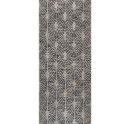 Terrace 5502 Black Runner by Rug Culture-400X80CM - RUNNER