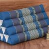 Thai Triangle Pillow Backrest Cushion Kapok Filled_Light BLUE or RED