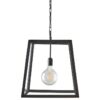 Theo Metal & Glass Pendant Light, Medium