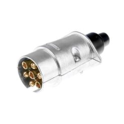 Thunder 7 Pin Round Large Metal Trailer Plug