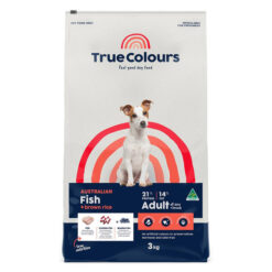 True Colours Fish And Brown Rice Adult Dry Dog Food 3 Kg