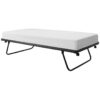 Tubeco Australian Made Metal Trundle Bed, Single, Matt Black