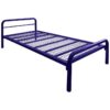 Tubeco Budget Australian Made Commercial Grade Metal Bed, Single, Space Blue