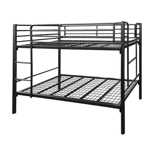 Tubeco Hostel Australian Made Commercial Grade Metal Bunk Bed, King Single, Matt Black