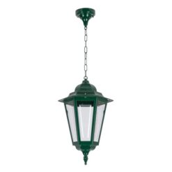 Turin Italian Made IP43 Indoor / Outdoor Pendant Light, Large, Green