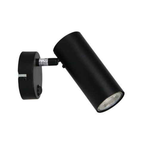 Ultra Switched Metal Wall Light, Black