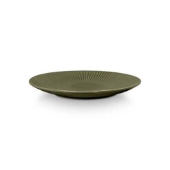 VTWonen Relievo Porcelain Serving Plate, Dark Green
