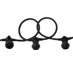Valence IP44 Indoor / Outdoor Festoon Light, 10 Light, Black