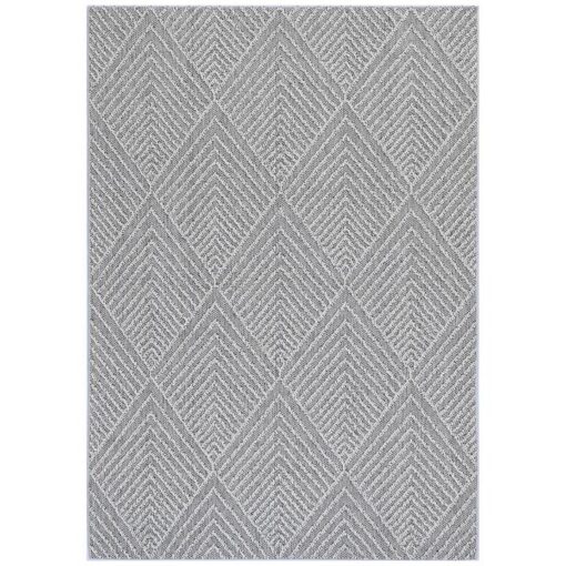 Vanuatu Kini Flatweave Modern Rug, 330x240cm, Ash