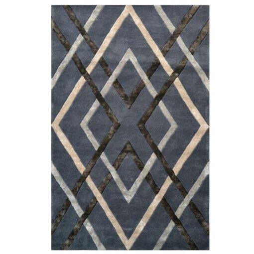 Venice Hand Tufted Luxurious Wool Rug, 160x230cm, Grey