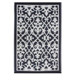 Venice Reversible Outdoor Rug, 270x180cm, Black