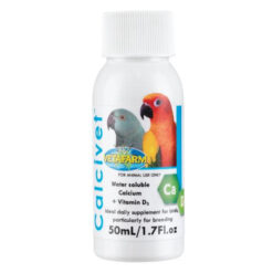 Vetafarm Calcivet Calcium + Vitamin D3 Daily Supplement For Birds 50 Ml