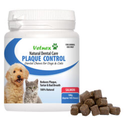 Vetnex Plaque Control Natural Dental Care Chews For Dogs & Cats - Salmon 100 Gm
