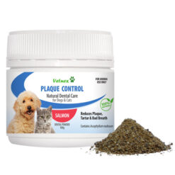 Vetnex Plaque Control Natural Dental Care Powder For Dogs & Cats - Salmon 100 Gm