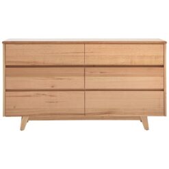 Wade Tasmanian Oak 6 Drawer Dresser