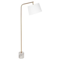 Waverly Metal & Marble Floor Lamp