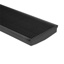 Wedge Wire / Heel Guard Style Shower Grate - Stainless Steel - 120mm width Standard Length - Gunmetal Grey