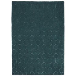 Wedgwood Gio Hand Tufted Designer Wool Rug, 240x170cm, Teal