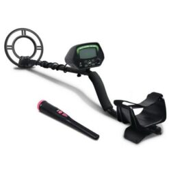 Weisshorn Black Metal Detector with Pinpointer & LCD Screen