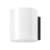 Whisper IP65 Exterior Up / Down LED Wall Light, 3000K, Opal / Black