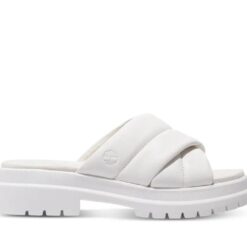 Women's London Vibe Slide Sandal White 6 US Womens