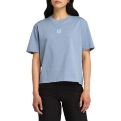 Women's Stack Logo Short-Sleeve T-Shirt Blue