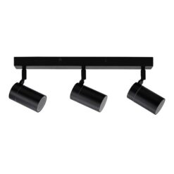 Zeta IP44 Indoor / Outdoor Spotlight, 3 Light, Black