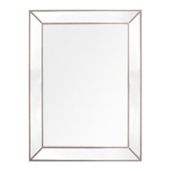 Zeta Wall Mirror,120cm, Antique Silver