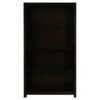 Amsterdam Solid Mahogany Timber Wide Bookcase, Chocolate