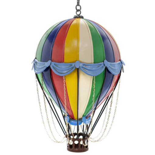 Brisca Metal Hot Air Balloon Hanging Ornament