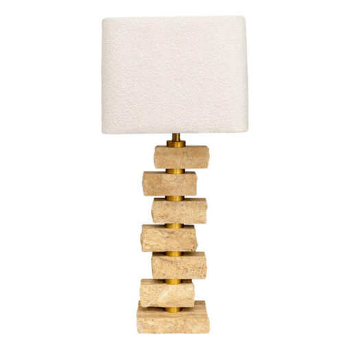 Hamburg Marble Base Table Lamp, Sand