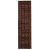 Istanbul Afghan Turkish Made Oriental Rug, 400x80cm, Burgundy