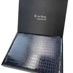 de Burg 4 Piece Table Place Mat Set Placemat with Croc Pattern - Blue