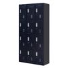12-Door Locker for Office Gym Shed School Home Storage - Standard Lock with Keys