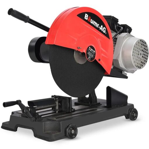 BAUMR-AG 2400W 400mm 16" Metal Cut Off Cold Saw, Commercial Grade, Brushless Motor, Soft Start, 45 Degree Mitre Chop