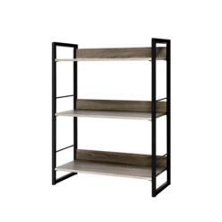Bookshelf 3 Tiers - NOE Black and Oak